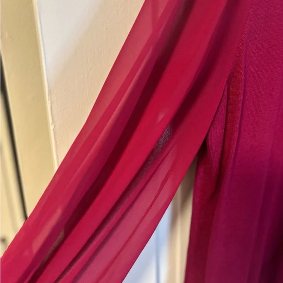 CeCe Vibrant Red Knit Top - Picture 2 of 4